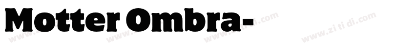 Motter Ombra字体转换